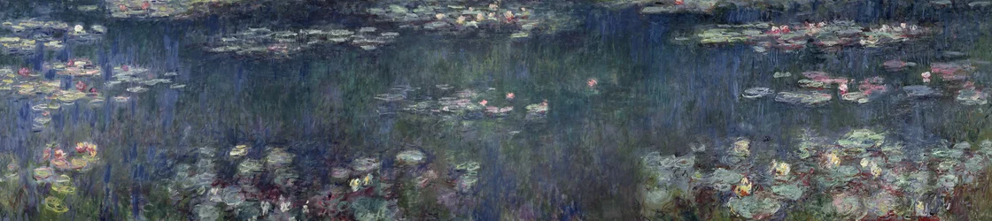 Waterlelies: Groene Reflecties, 1914-18 (linker en rechter sectie)